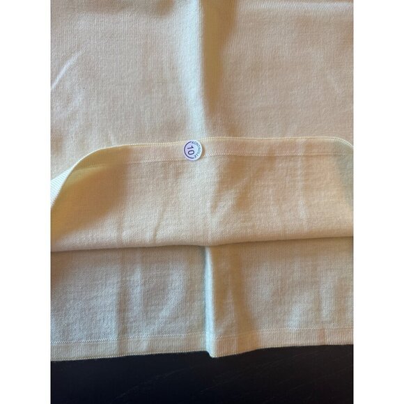 Escada Womens Merino Wool Sleeveless Top Size 36 Yellow - Picture 6 of 6